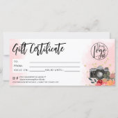 フローラ金ゴールドフォトグラファーのギフト券のロゴ (裏面)