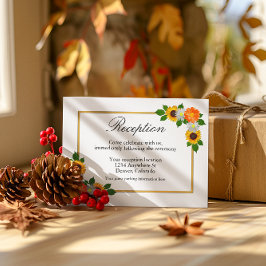 フローラ金ゴールドフレーム結婚披露宴 エンクロージャーカード