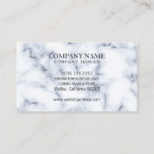 フローラ金ゴールドフレーム(白い大理石) |名刺 名刺 (裏面)