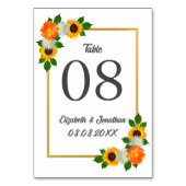 フローラ金ゴールドフレ結婚ーム テーブルナンバー (裏面)