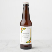 フローラ金ゴールドフレ結婚ーム ビールラベル (正面)