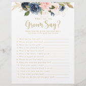 フローラ金ゴールドブライダルシャワー新郎は何と言った (正面)