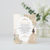 フローラ金ゴールドプリンセスキンセアニェラ写真ありがとう 招待状 (スタンド正面)