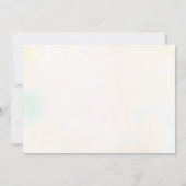 フローラ金ゴールドプリンセスキンセアニェラ写真ありがとう 招待状 (裏面)