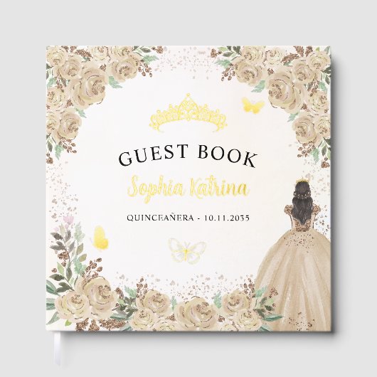 フローラ金ゴールドプリンセスバタフライティアラキンセアニェラ ゲストブック (正面)