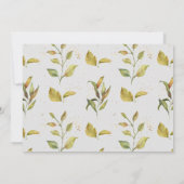 フローラ金ゴールドベビーの開花シャワー招待 (裏面)