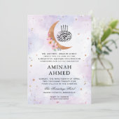 フローラ金ゴールドムーンウォーター色パープルイスラムAqeqa 招待状 (スタンド正面)