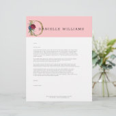 フローラ金ゴールドレタリングモノグラム レターヘッド (スタンド正面)