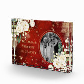 フローラ金ゴールドレッドクリーム結婚名のフォトブロック フォトブロック (右)