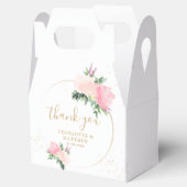 フローラ金ゴールドロマンチック結婚感謝 フェイバーボックス (オープン)