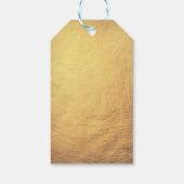 フローラ金ゴールドヴィンテージ茶パーティーブライダルシャワー ギフトタグ (裏面)