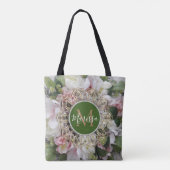 フローラ金ゴールド六角マンダラモノグラムトートバッグ トートバッグ (裏面)