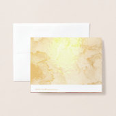 フローラ金ゴールド又は銀箔サンキューカード 箔カード (裏面封筒付き)