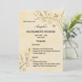 フローラ金ゴールド旅程バチェロレッテ週末招待状 プログラム (スタンド正面)