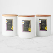 フローラ金ゴールド紫グリッターブラック製品ラベル フードラベル (ボトル)