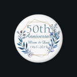 フローラ金ゴールド50結婚周年記念 マグネット<br><div class="desc">フローラと金ゴールド50周年記念結婚ラグジュアクラシックリーエレガントデザイン。私の店を訪れて、より美しい商品を探して下さい。</div>