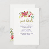 フローラ金ゴールド | ズゲ結婚スト詳細 エンクロージャーカード (正面/裏面)