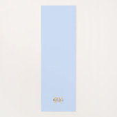 フローラ金ゴールド&ブルーサードアイトーテム ヨガマット (裏面)