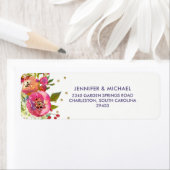 フローラ金ゴールド |水色結婚の ラベル (インサイチュ)