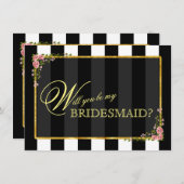 フローラ金箔を付けてくれるか？ 招待状 (正面/裏面)