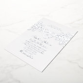 フローラ金結婚金箔招待状 箔招待状 (回転した状態)