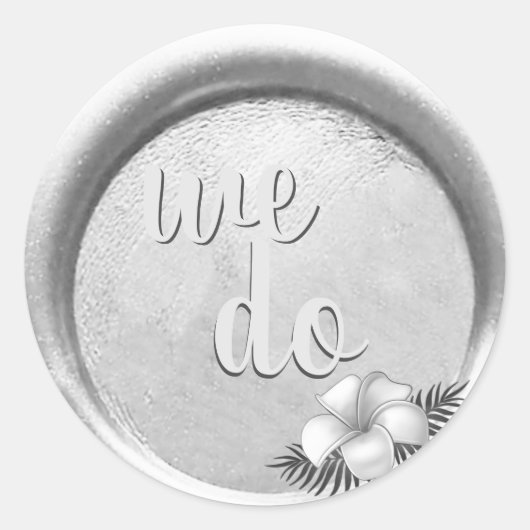 *~フローラ銀ワックスシールスタンプス結婚ズ ラウンドシール (正面)