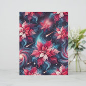 フローラ銀河系ポインセチア模様スクラップブック紙 (スタンド正面)