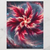 フローラ銀河系ポインセティアクロップブック紙シート (正面)