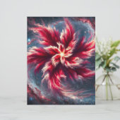 フローラ銀河系ポインセティアクロップブック紙シート (スタンド正面)