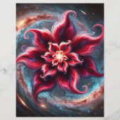 フローラ銀河系ポインセティアクロップブック紙シート (裏面)