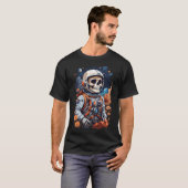フローラ銀河系宇宙飛行士スケルトンの旅 Tシャツ (正面フル)