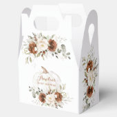 フローラ錆グリーンリーカボチャ秋ベビーシャワー フェイバーボックス (オープン)