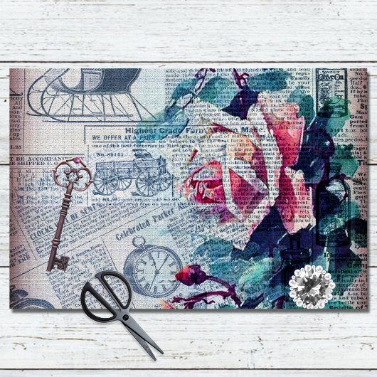 フローラ鍵エフェメラデクページ 薄葉紙