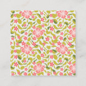 フローラ鑑賞名刺 エンクロージャーカード (裏面)