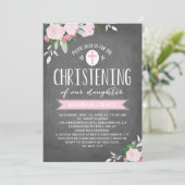 フローラ開花シャルボード | 《キリスト教》洗礼式や命名式招待状 招待状 (スタンド正面)