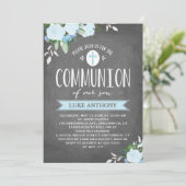 フローラ開花シャルボード | 聖餐式招待状 招待状 (スタンド正面)