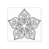 フローラ開花スタンプ ラバースタンプ (インプリント)