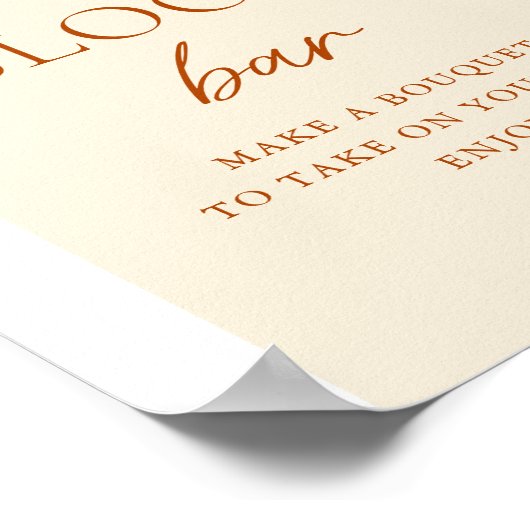 フローラ開花バーデジタル標識 ポスター (角)