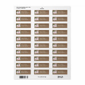 フローラ開花バーラップ差出人住所ラベル ラベル (フルシート)