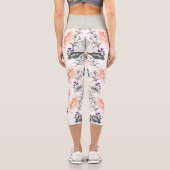 フローラ開花パターン カプリレギンス (裏面)