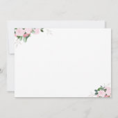 フローラ開花ピンク|《キリスト教》洗礼式や命名式招待状 招待状 (裏面)