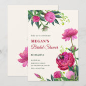 フローラ開花ブライダルシャワー 招待状 (正面/裏面)