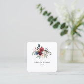 フローラ開花モダンプロフェッショナルフローリスト スクエア名刺 (スタンド正面)