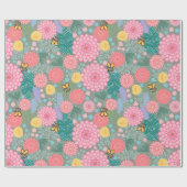フローラ開花包装紙 ラッピングペーパー (フラット)