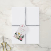 フローラ開花水彩色 ギフトタグ (より糸付き)