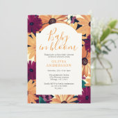 フローラ開花男女兼用ベビー 招待状 (スタンド正面)