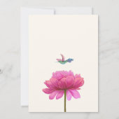 フローラ開花誕生日 招待状 (裏面)