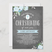 フローラ開花|《キリスト教》洗礼式や命名式招待状 招待状 (正面)