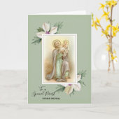 フローラ開花 | セントジョセフ | イエス| 父の日 カード (黄色い花)