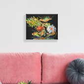 フローラ開花- Om 絵を描 Canvas's キャンバスプリント (インサイチュ (リビング))